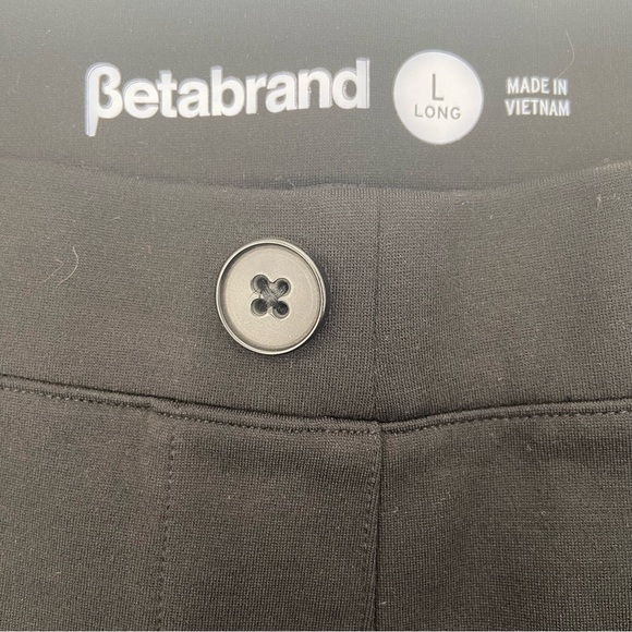 Betabrand Boot-Cut | Classic Dress Pant Yoga Pants‎ Size Large Long Black - Picture 6 of 10